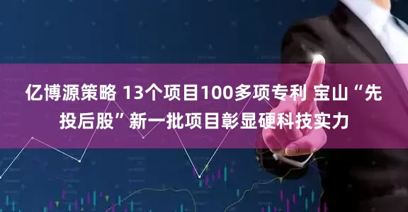 亿博源策略 13个项目100多项专利 宝山“先投后股”新一批项目彰显硬科技实力